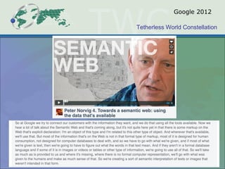 Tetherless World Constellation
Google 2012
 