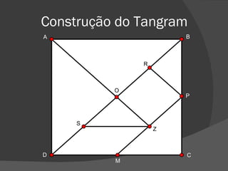Construção do Tangram A B C D P M O R S Z 