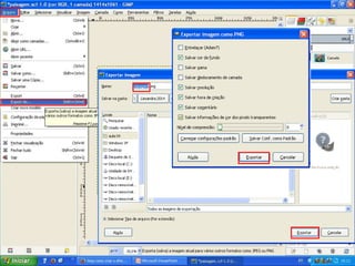 30 passo 
• Para finalizar, exporte seu arquivo para PNG, 
vá no menu arquivo e exportar. 
 