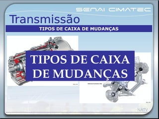 TIPOS DE CAIXA 
DE MUDANÇAS
TIPOS DE CAIXA DE MUDANÇAS
 