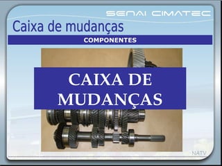 CAIXA DE 
MUDANÇAS
COMPONENTES
 