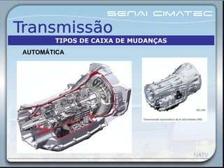 AUTOMÁTICA
TIPOS DE CAIXA DE MUDANÇAS
 