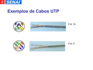 Exemplos de Cabos UTP Cat. 5e Cat. 6 