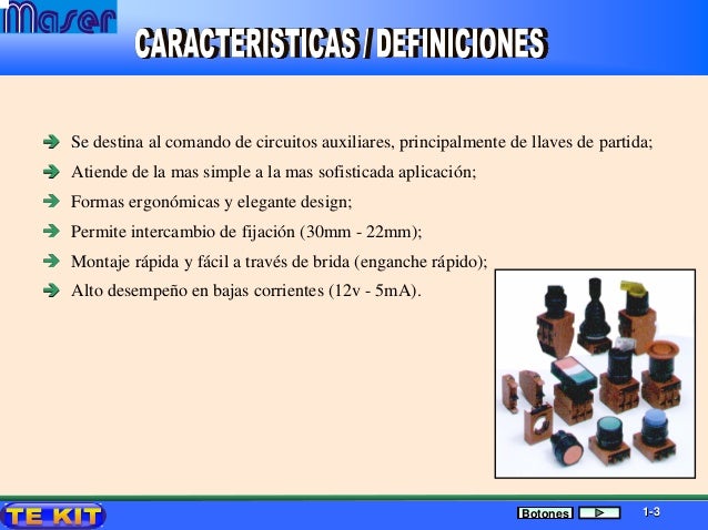 Resultado de imagen para caracteristicas de un pulsador