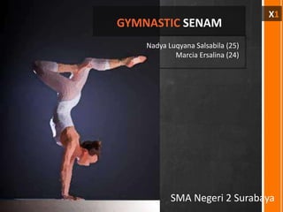 SMA Negeri 2 Surabaya
X1
GYMNASTIC SENAM
Nadya Luqyana Salsabila (25)
Marcia Ersalina (24)
 