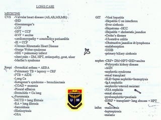 Long Case Examples Long Case for Medical Student | PDF