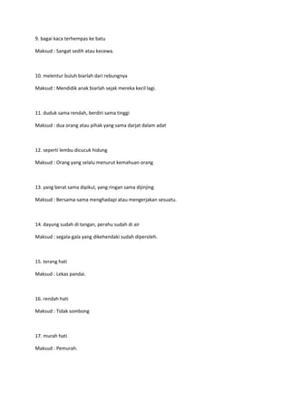 peribahasa buku teks tingkatan 4  Natalie MacLeod