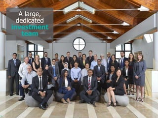 Click to edit Master title style
Click to edit Master subtitle styleA large,
dedicated
investment
team
3
 