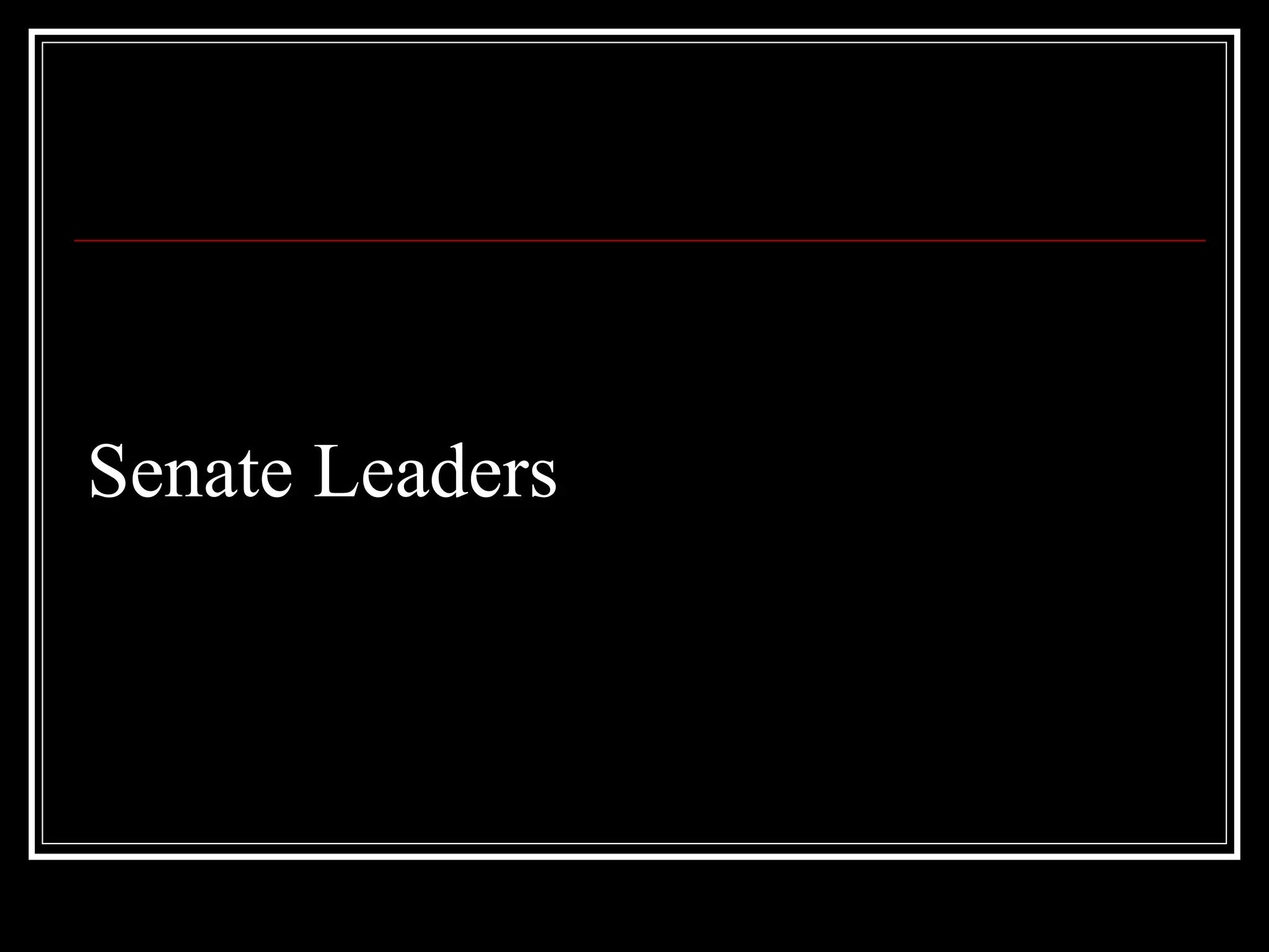 Senate Leaders