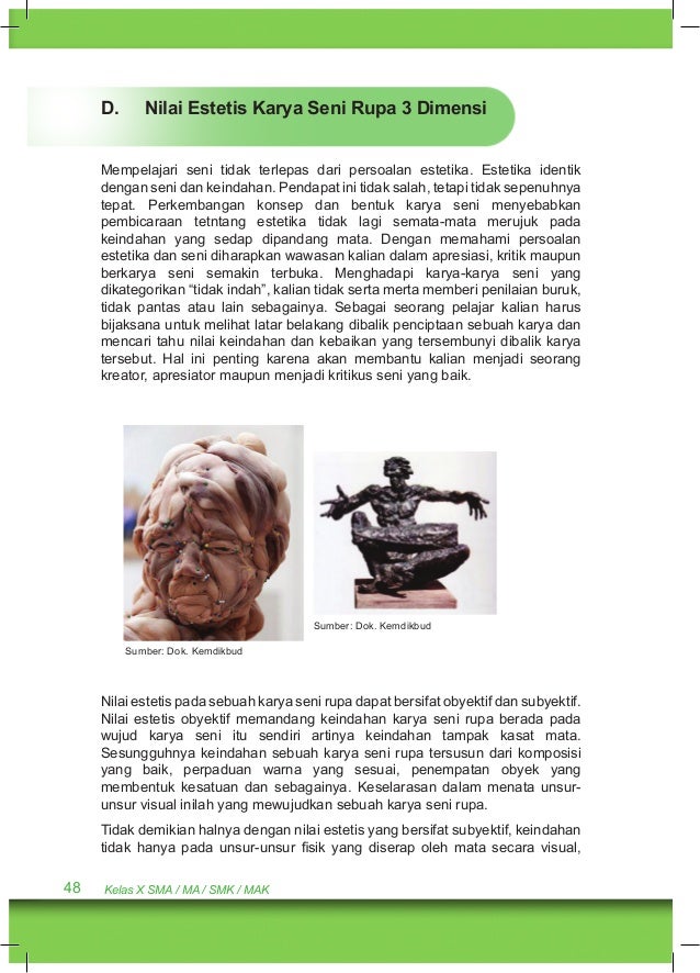Nilai Estetis Pada Karya Seni Rupa Yang Tampak Kasat Mata Ialah Nilai