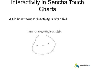 Interactivity in Sencha Touch
Charts
A Chart without Interactivity is often like
 
