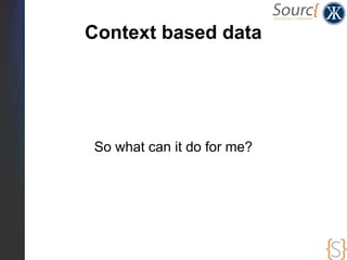 Context based data




So what can it do for me?
 