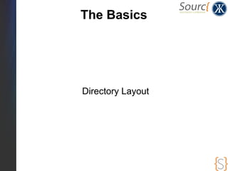 The Basics




Directory Layout
 