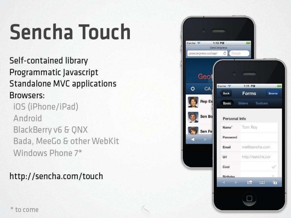 Sencha touch