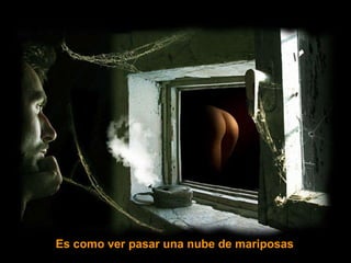 Es como ver pasar una nube de mariposas 