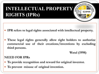 'Protection of Plant Varieties & Farmers’ Rights Act under Intellectual ...