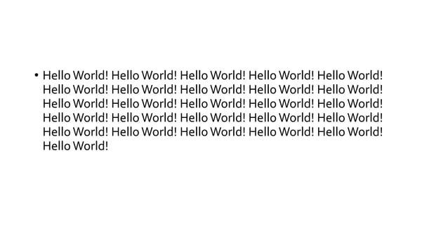 Hello World! | PPTX