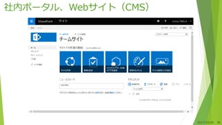 社内ポータル、Webサイト（CMS）
2017/10/28 38
 