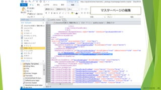 2017/10/28 48
マスターページの編集
 