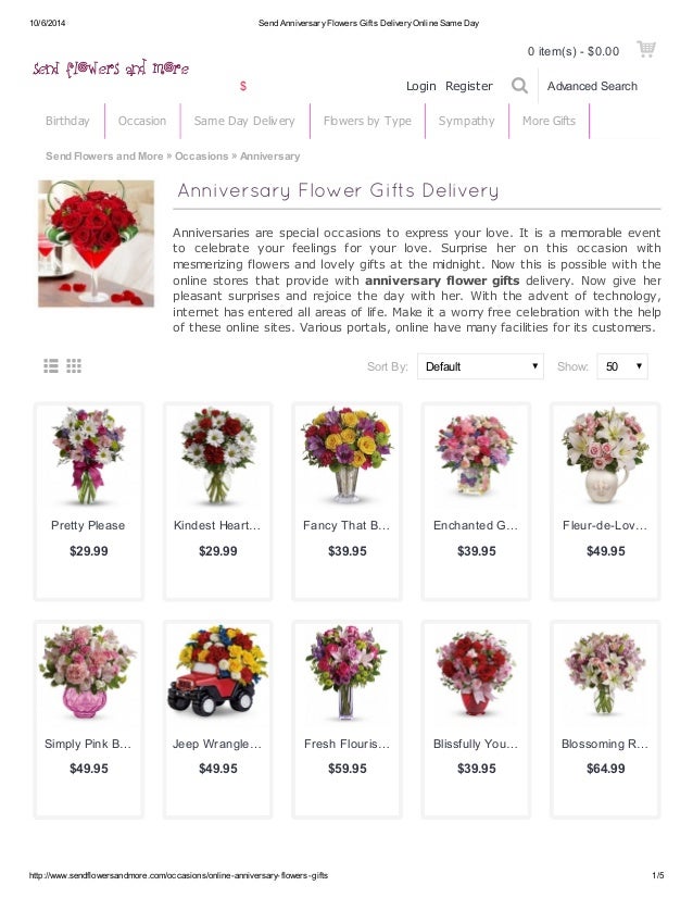 Send Anniversary Flowers Gifts To Your Loved One