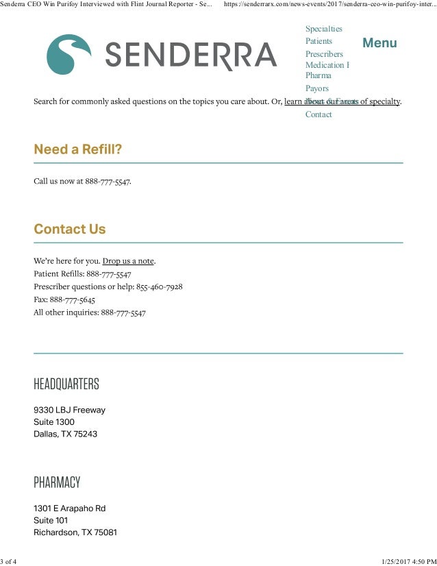 Senderra specialty pharmacy_flint_journal