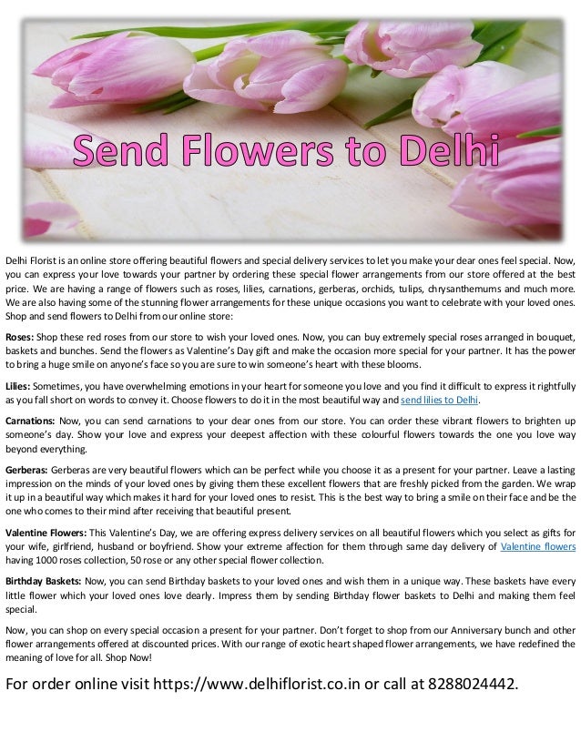 Send Flowers To Delhi