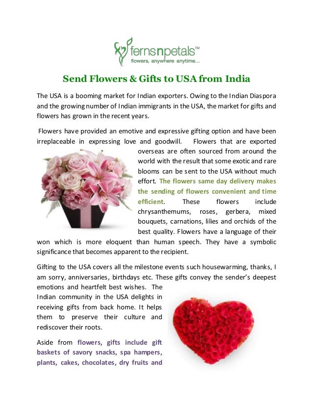 Send Flowers Gifts To Usa From India The Is A Booming Market For Indian