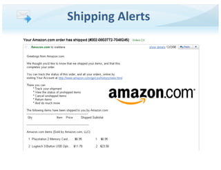 Shipping Alerts
 