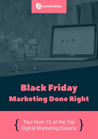 Black Friday
Marketing Done Right
Tips from 15 of the Top
Digital Marketing Experts
 