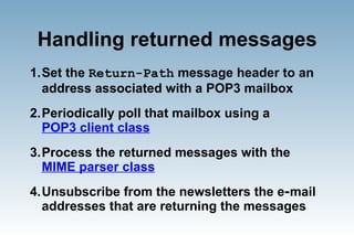 Sending E-mail that reaches the destination using PHP