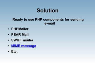 Sending E-mail that reaches the destination using PHP