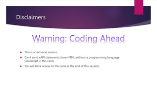 Sending xAPI Statements from HTML.pptx