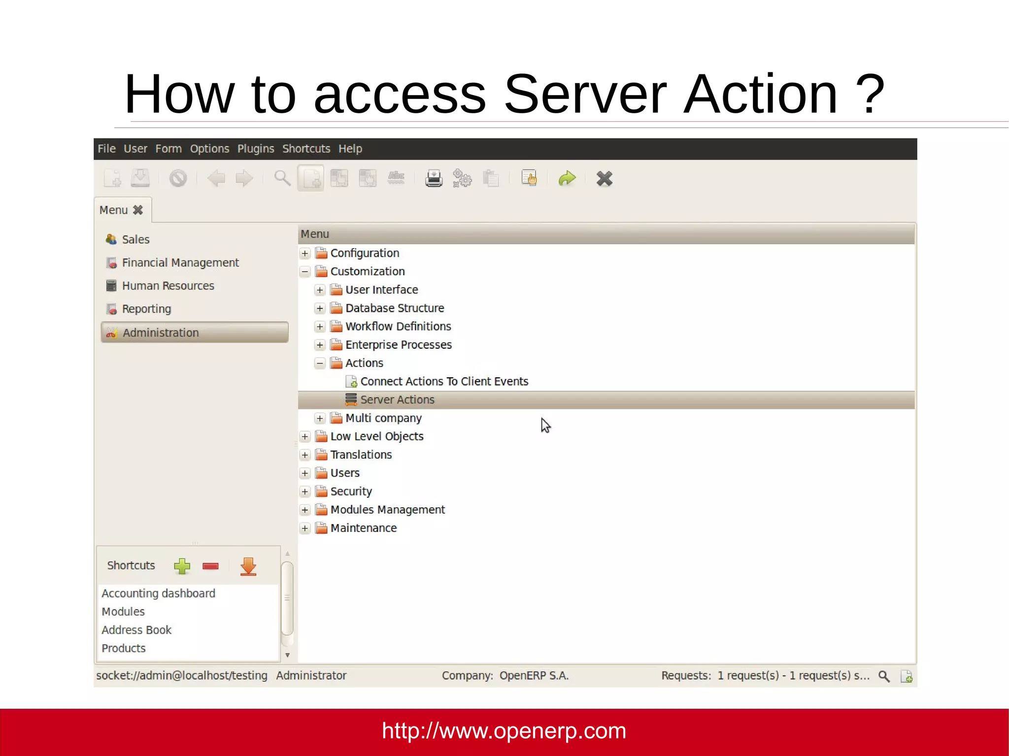 Configure sendmail service 