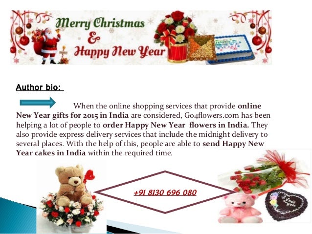 Send New Year gifts online and make New Year happier!