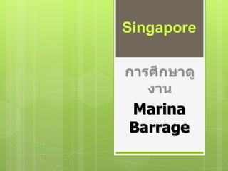 Singapore

Marina
Barrage

 