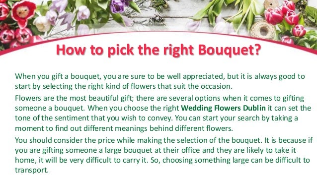 Send Wedding Flowers In Dublin By Flower Delivery Ireland