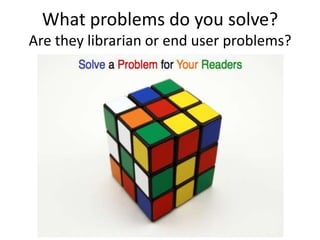 What are the Real Challenges?Scalability (and this doesn’t mean web scale)Retreading our colleagues - quicklyPrejudice about users & Disrespect of usersDemographic Mosaic ChangeLack of Accountability and Urgency to ActDemand for Reproducibility and ProofsCoordination and SharingVisionLeadershipFinancial Resources (excuse vs. reason)