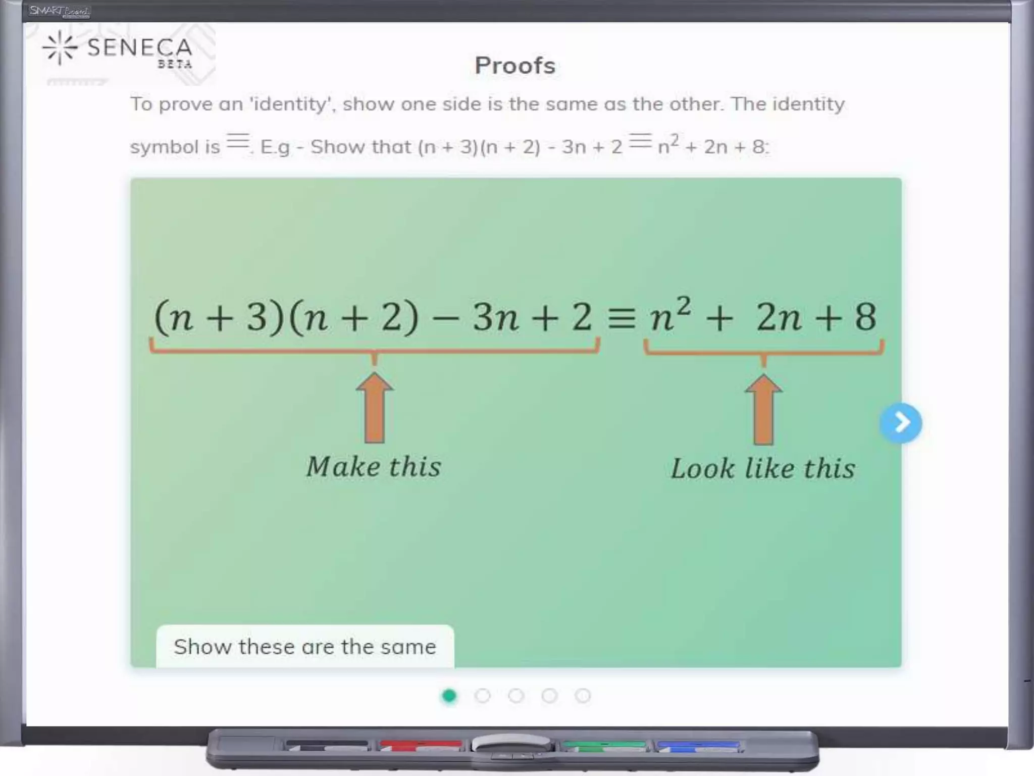 Seneca learning - Mathematics examples