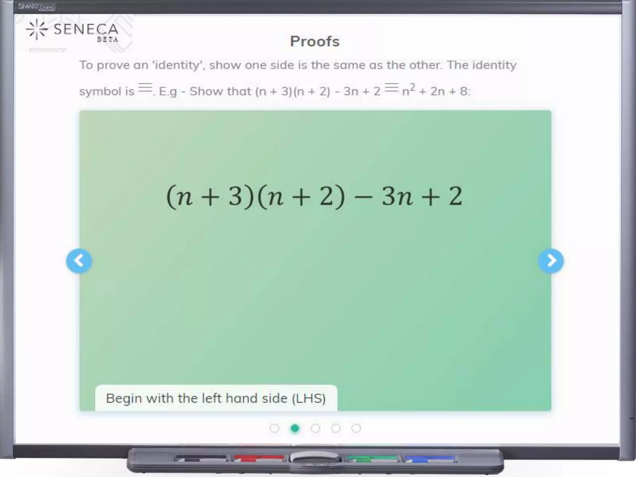Seneca learning - Mathematics examples