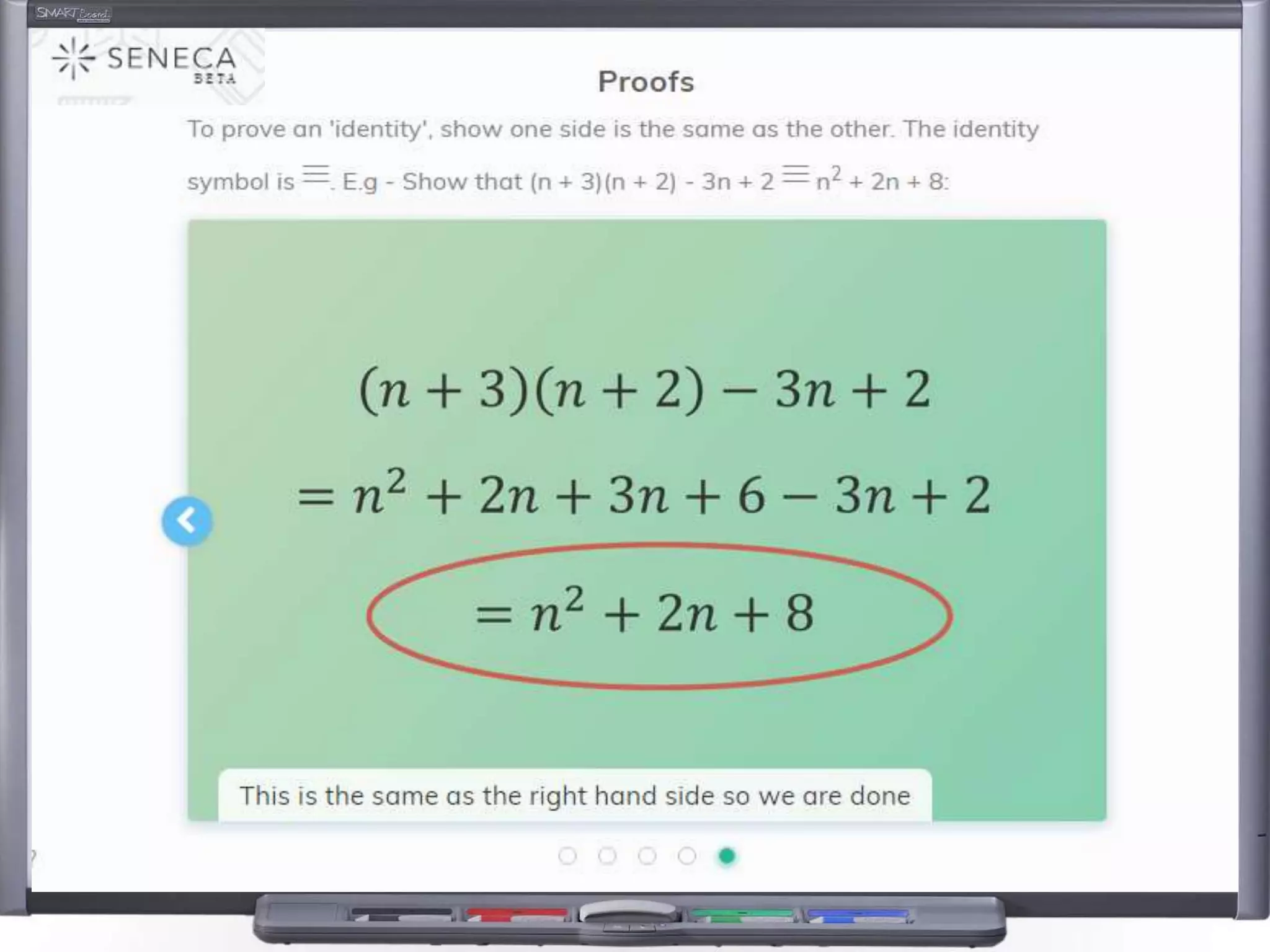 Seneca learning - Mathematics examples