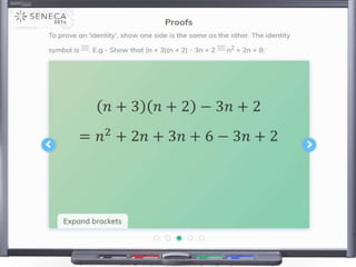 Seneca learning - Mathematics examples