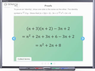 Seneca learning - Mathematics examples