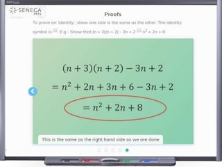 Seneca learning - Mathematics examples