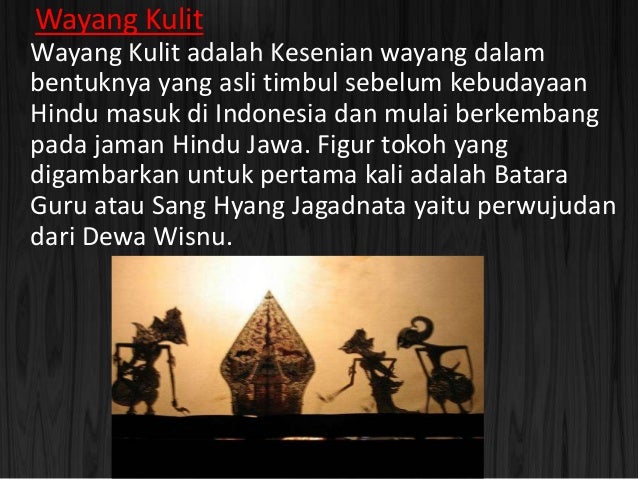 MACAM-MACAM BUDAYA JAWA TENGAH