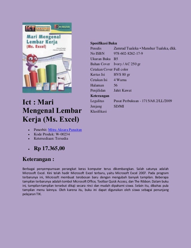 Buku Pengayaan Seni, Budaya dan Ketrampilan, dipasarkan 