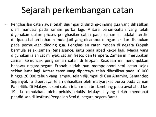 Seni catan Seni catan