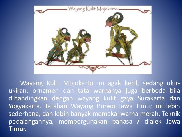 Seni Kriya - Wayang Kulit