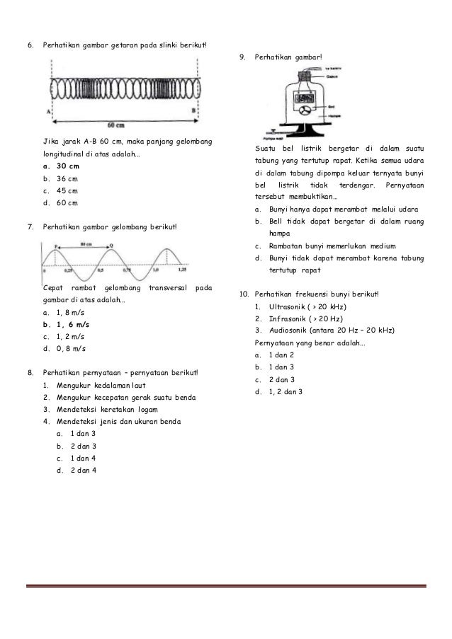 Soal Soal Fisika Kelas 8 Semester 2 - GTK Guru