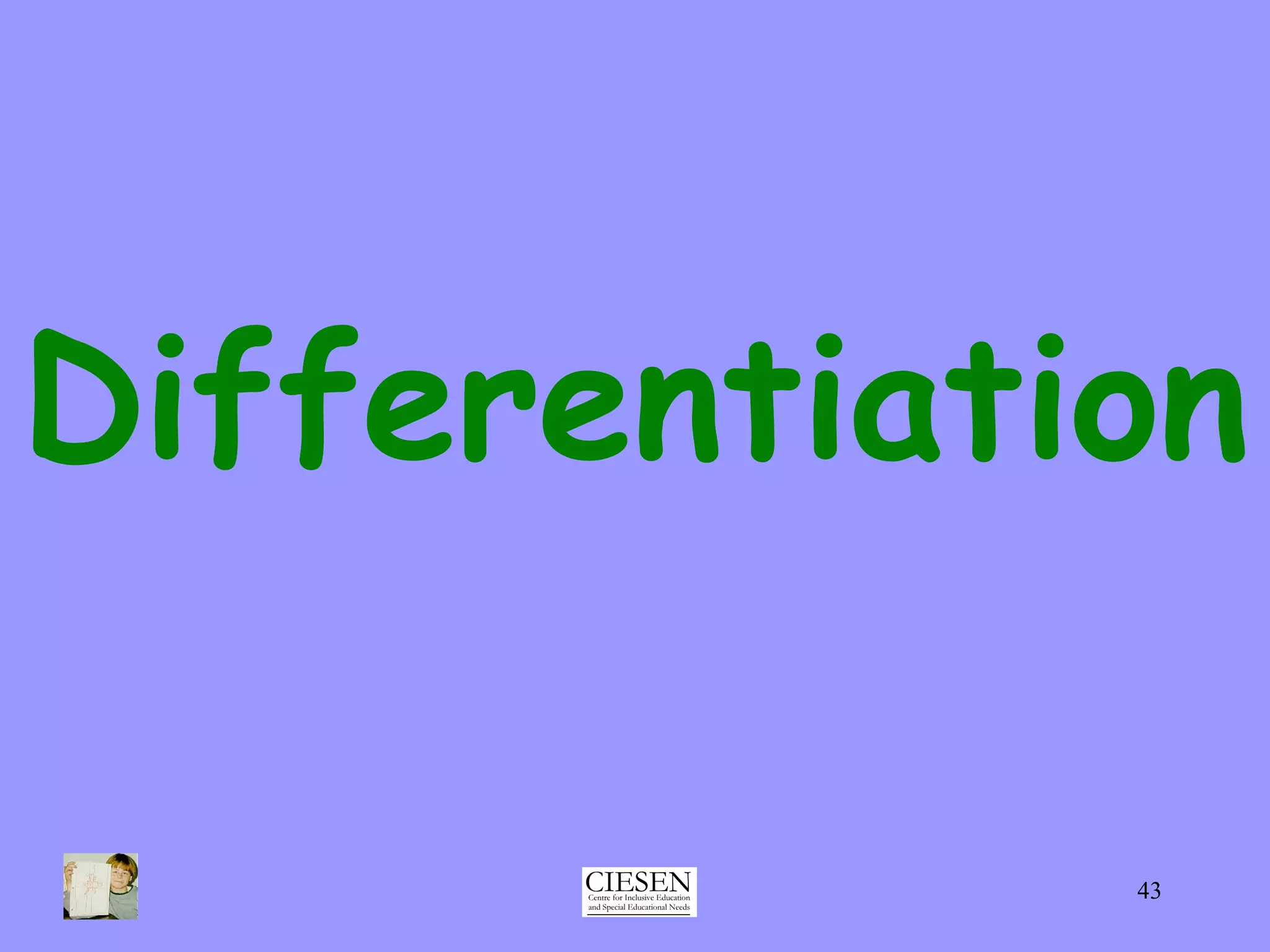 Differentiation 