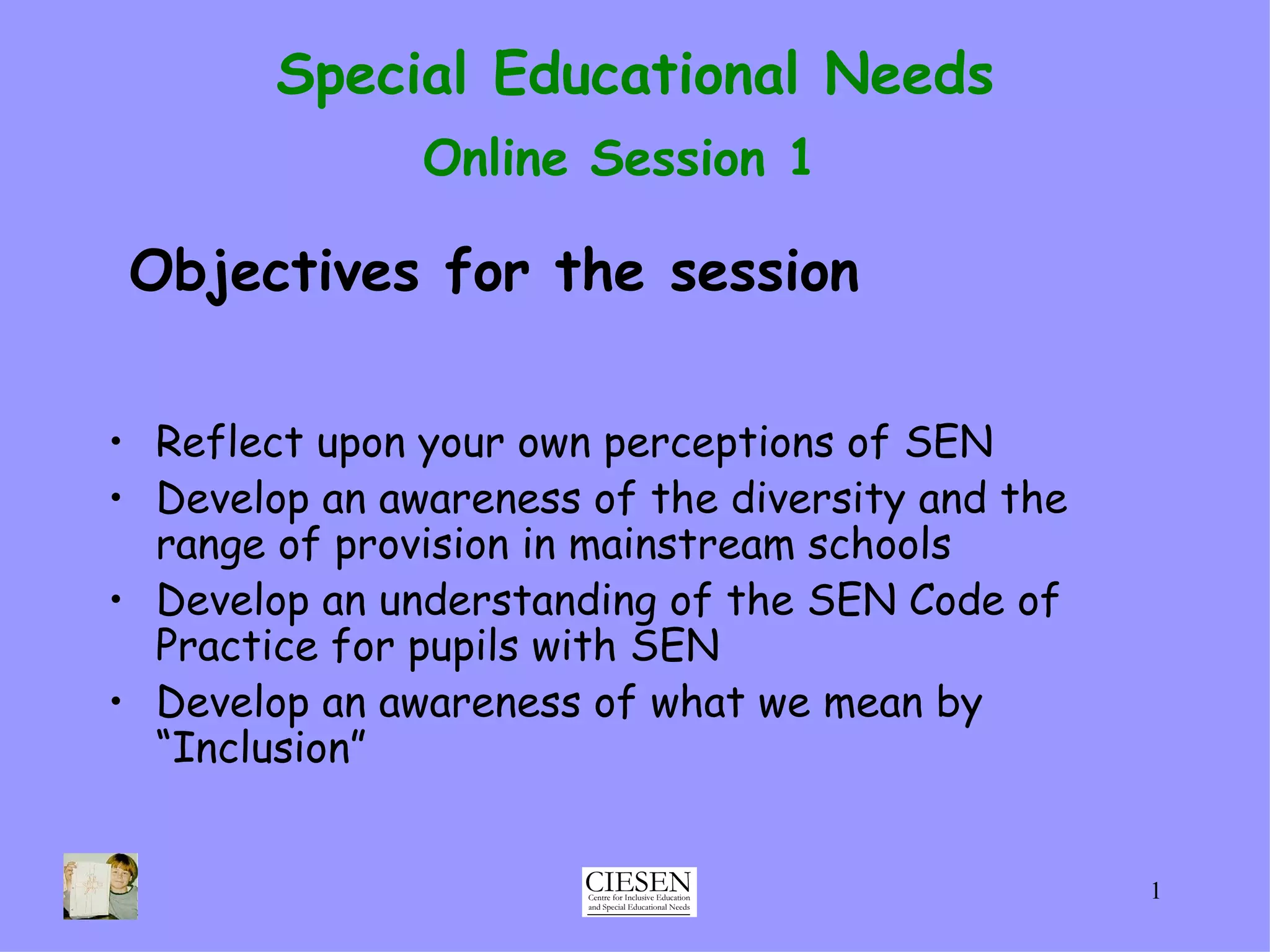 SEN Introduction | PPT